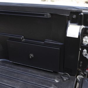Toyota Tacoma Truck Bed Lockbox - Side - Tuffy Products - 3-Digit Combo - Black - `05-`22